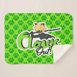 Cat Noir Klauwen uit! Sherpa Deken