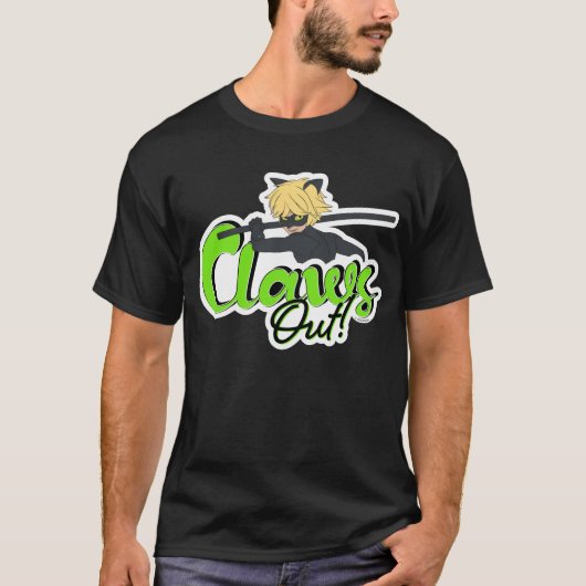 Cat Noir | Klauwen uit! T-shirt (Voorkant)