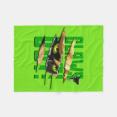 Cat Noir & Plagg | Klauwen uit Fleece Deken (Voorkant (Horizontaal))