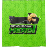 Cat Noir | Wees je eigen held Douchegordijn (Voorkant)