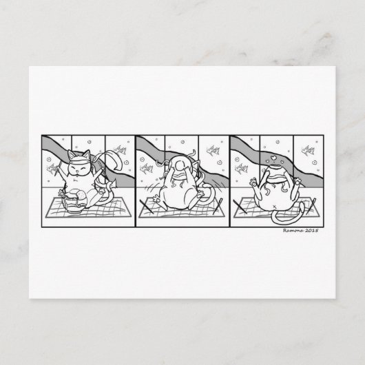 Cat Noodles Post Cards Briefkaart (Voorkant)