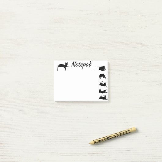 Cat Notes Post het Pad (Op bureau)