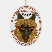 Cat Nurse Keramisch Ornament (Rechts)