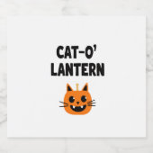 Cat-O'-Lantern 3 Sparkling Wijnetiket (Enkel label)