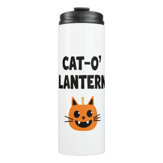 Cat-O'-Lantern 3 Thermosbeker (Voorkant)
