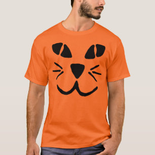 Cat-o-Lantern pompoen Face T-Shirt