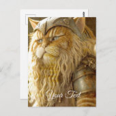 Cat Old Viking. Briefkaart (Voorkant / Achterkant)