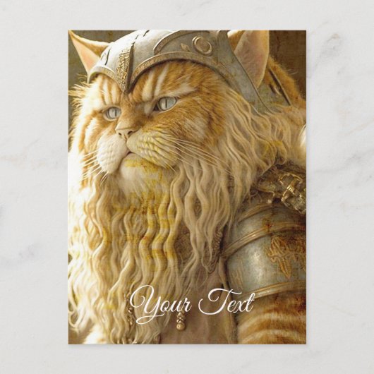 Cat Old Viking. Briefkaart (Voorkant)