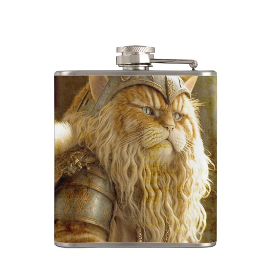 Cat Old Viking. Heupfles (Achterkant)