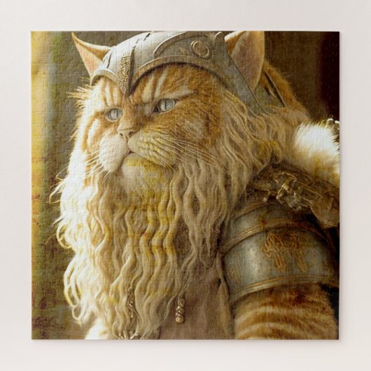 Cat Old Viking. Legpuzzel (Verticaal)
