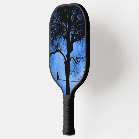 Cat on a Wire Blue Moon Pickleball Paddle (Links)
