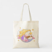 cat on the moon tote bag (Achterkant)