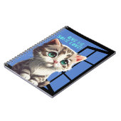 CAT ON THE WINDOW OFFERTE NOTITIEBOEK (Linkerzijde)