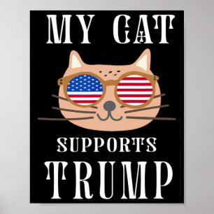 Cat ondersteunt Trump 2024 Take America Back Elect Poster