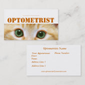 Cat-oogkaart Afsprakenkaartje (Voorkant / Achterkant)