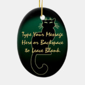 Cat Ornament Personalized Cat Decoration Gift (Achterkant)