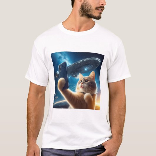 Cat OVNI Selfie: Return / Messieurs Tshirt #2 (Devant)