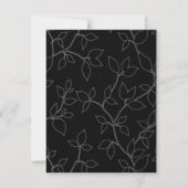 Cat & Owl Halloween bruids douche uitnodiging (Achterkant)