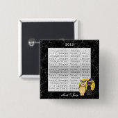 Cat & Owl Halloween Wedding Button (Voorkant /achterkant)