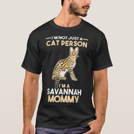 Cat Owner Savannah mama T-shirt (Voorkant)