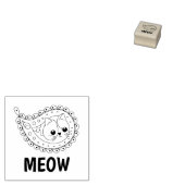 Cat Paisley - Vanilla Rubberstempel (Gestempeld)