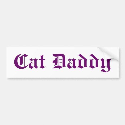 Cat Papa bumper sticker (Voorkant)