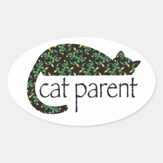 Cat Parent Ovale Sticker
