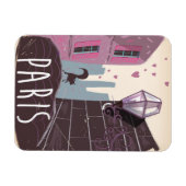 Cat  Paris reisposter. Magneet (Horizontaal)