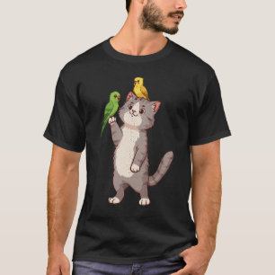 Cat & Parkieten Graphic T-shirt
