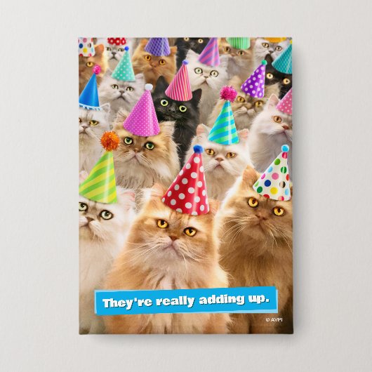 Cat Party Button (Voorkant)