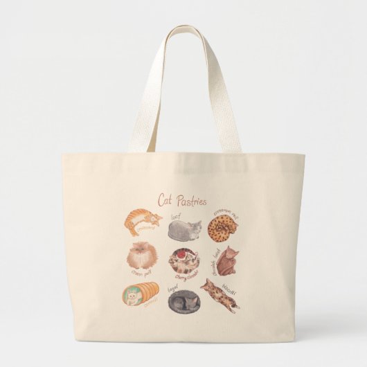 Cat Pastries Canvas tas (Voorkant)