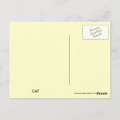 Cat Patchwork Pet Briefkaart (Achterkant)