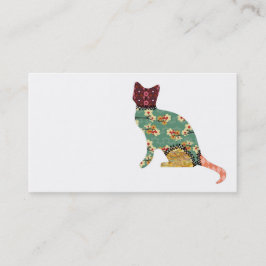 Cat Patchwork Pet Visitekaartjes