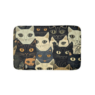 Cat Pattern Artsy Badmat