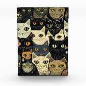 Cat Pattern Artsy Fotoblokken (Voorkant)