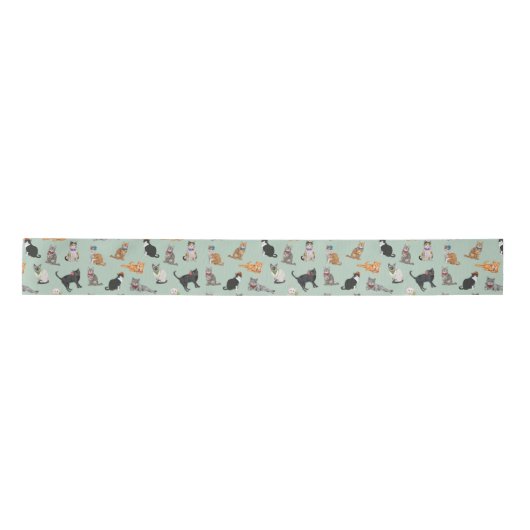 Cat Pattern Cat Katten Cute Dapper Lint (Voorkant)