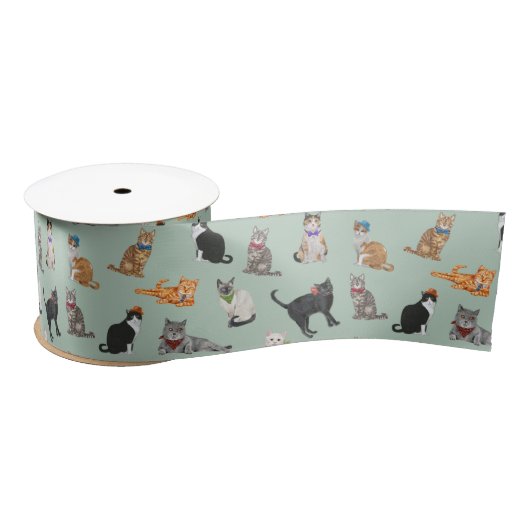 Cat Pattern Cat Katten Cute Dapper Lint (Spoel)