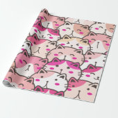 Cat Pattern Funny Colorful Pets Animals Cadeaupapier (Uitgerold)