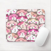 Cat Pattern Funny Colorful Pets Animals Muismat (Met muis)