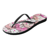 Cat Pattern Funny Colorful Pets Animals Teenslippers (Schuin)