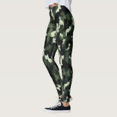 Cat Pattern Green Camouflage Leggings (Links)