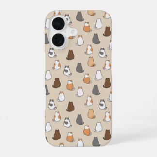 Cat Pattern iPhone Case iPhone 16 Hoesje