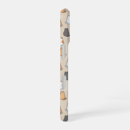 Cat Pattern iPhone Case iPhone 16 Hoesje (Rechterkant)