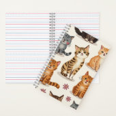 Cat Pattern Square-Notitieblok Notitieboek (Binnen)