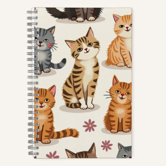 Cat Pattern Square-Notitieblok Notitieboek