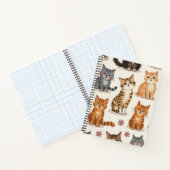 Cat Pattern Square-Notitieblok Notitieboek (Binnen)