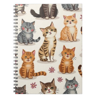 Cat Pattern Square-Notitieblok Notitieboek