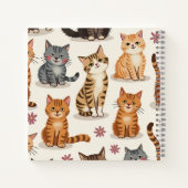 Cat Pattern Square-Notitieblok Notitieboek (Achterkant)