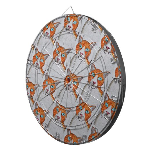 Cat patterned Dartboard Dartbord (Voorkant Rechts)