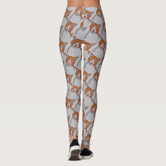 cat patterned Leggings (Achterkant)